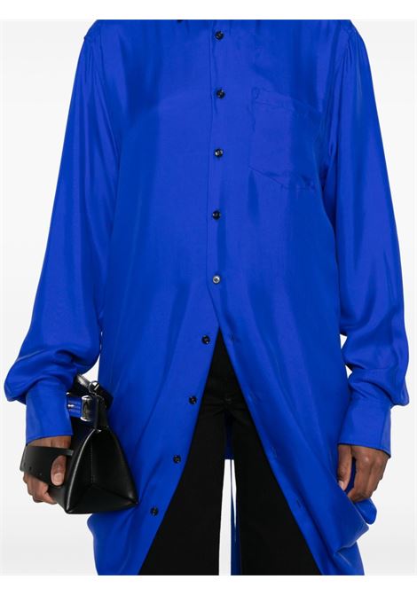 Blue gabi longline shirt Ann Demeulemeester - women ANN DEMEULEMEESTER | 2401WSH13FA417057